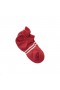Red White Tracksmith Merino No Show Sock