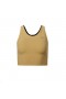 Yellow Tracksmith Turnover Crop Women's Tops