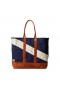 Navy White Tracksmith Tote Bags