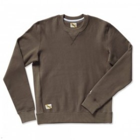 Dark Grey Tracksmith Trackhouse Crew Men's Sweatshirt