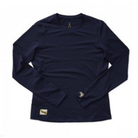 Navy Tracksmith Session Long Sleeve Women's Shirts