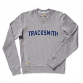 Grey Tracksmith Trackhouse Crew Men's Sweatshirt