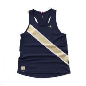 Navy Gold Tracksmith Strata Women's Singlet