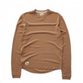 Brown Tracksmith Fells Waffle Men's Base Layer