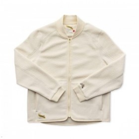 White Tracksmith Fens Fleece Women's Jacket