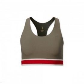Khaki Tracksmith Run Women's Bra