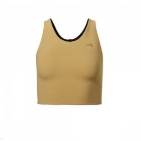 Yellow Tracksmith Turnover Crop Women's Tops