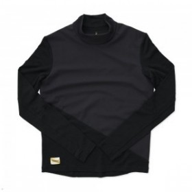 Black Tracksmith NDO Wind-Block Mockneck Men's Shirts