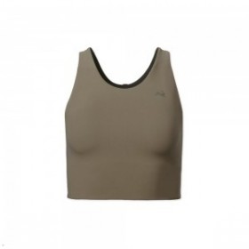 Khaki Tracksmith Turnover Crop Women's Tops