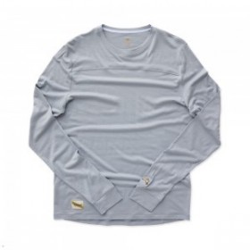 Light Blue Tracksmith Harrier Long Sleeve Men's Shirts