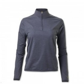 Grey Tracksmith Session Quarter Zip Women's Mid Layer