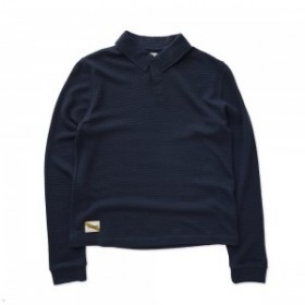 Navy Tracksmith Fells Rugby Women's Shirts