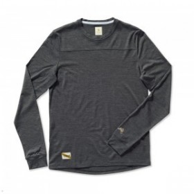 Dark Grey Tracksmith Harrier Long Sleeve Men's Shirts