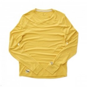 Yellow Tracksmith Harrier Long Sleeve Men's Shirts