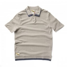 Grey Tracksmith Terry Polo Men's Shirts