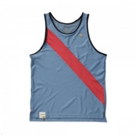 Blue Red Tracksmith Van Cortlandt Men's Singlet