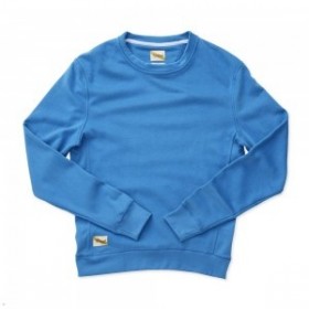Blue Tracksmith Trackhouse Midweight Crew Men's Sweatshirt