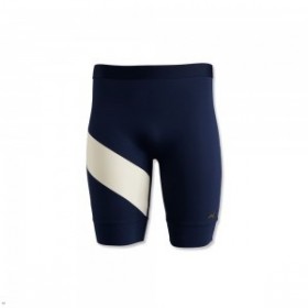 Navy White Tracksmith Allston Half Men's Tights