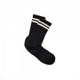 Black White Tracksmith Merino Tube Sock