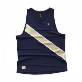 Navy Gold Tracksmith Strata Men's Singlet