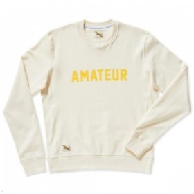 Beige Tracksmith Trackhouse Crew Amateur Men's Sweatshirt