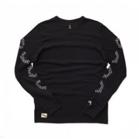Black Tracksmith No Days Off Long Sleeve Men's Shirts