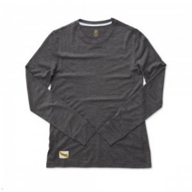 Dark Grey Tracksmith Harrier Long Sleeve Women's Shirts