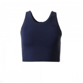 Navy Tracksmith Turnover Crop Women's Tops
