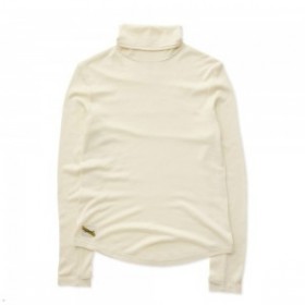 White Tracksmith Fells Turtleneck Women's Base Layer