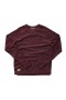  Burgundy Tracksmith Rapid Transit Crew férfi pulóver