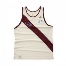  White Burgundy Tracksmith London férfi szinglet