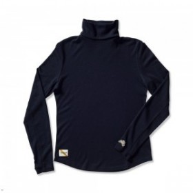 Fekete Tracksmith Fells Turtleneck női alapréteg