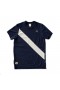  Maglietta da uomo Tracksmith Van Cortlandt blu navy e bianco