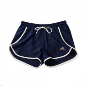 Pantaloncini da donna Van Cortlandt Tracksmith bianchi e blu navy
