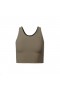  Khaki Tracksmith Turnover Crop Dameoverdeler