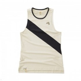  Hvit Svart Tracksmith Van Cortlandt Singlet for kvinner