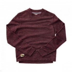  Burgundy Tracksmith Rapid Transit Crew Genser for kvinner