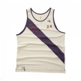  Hvit Lilla Tracksmith Tokyo Singlet for menn