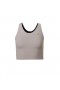  Szare bluzki damskie Tracksmith Turnover Crop