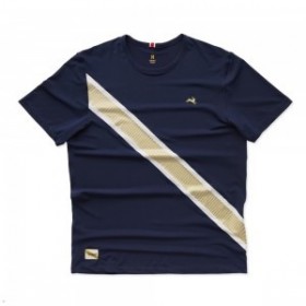  Tricou pentru bărbați Navy Gold Tracksmith Strata