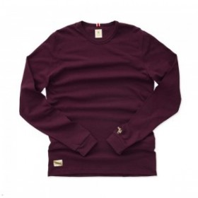  Burgundy Tracksmith Grayboy långärmade damskjortor