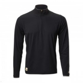  Black Tracksmith Session Quarter Zip Herr Mellanlager