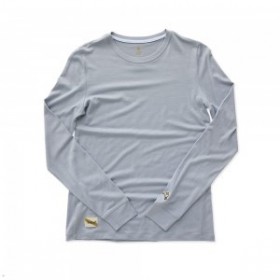  Açık Mavi Tracksmith Harrier Uzun Kollu Kadın Gömlekleri