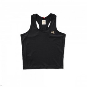  Camiseta sin mangas negra para mujer Twilight Crop de Tracksmith