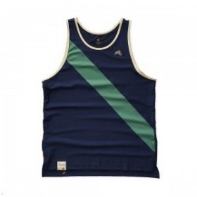  Camiseta sin mangas para hombre de color verde marino Tracksmith Van Cortlandt