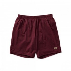  Pantalones cortos Tracksmith Session para hombre en color burdeos