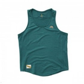  Camiseta sin mangas verde Tracksmith Session para mujer