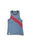 Modré červené Tracksmith Van Cortlandt Dámské tílko