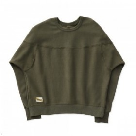 Olive Tracksmith Trackhouse Crew damessweatshirt