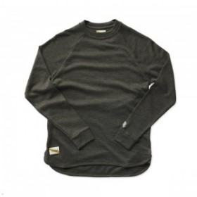  Olive Tracksmith Downeaster Crew Mid Layer voor dames